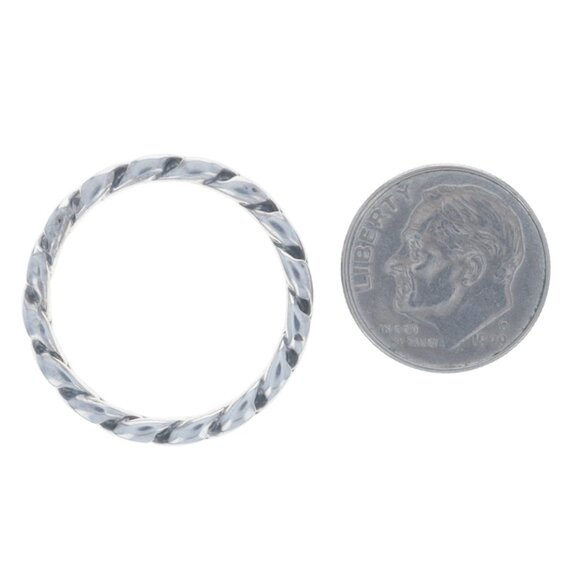 David Yurman Curb Chain 6mm band Men's Ring - Sterling Silver 925 SZ 10 Band - Picture 5 of 6